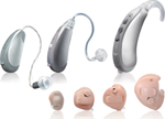 ■耳かけ型や耳あな型などタイプもいろいろの補聴器